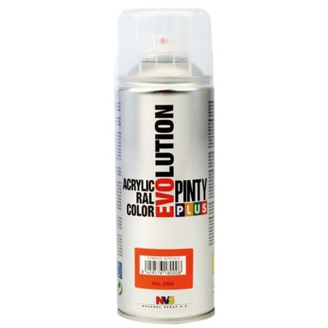 Peinture en aérosol acrylique orange pur RAL 2004 – Finition brillante – Séchage ultra-rapide 15 min – Pour tous supports - PUR 520 CC (1/5)