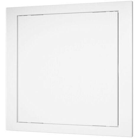 Trappes De Visite Plastique Blanc 20x20cm