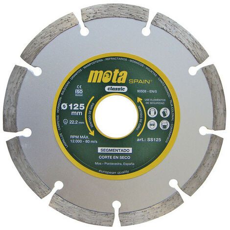 Disque Diamant Mota 230mm Coupe à Sec Rapide Et Précise De Matériaux Durs - Mota Herramientas (1/3)
