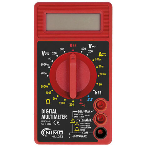 Multimètre Digital Nimo Mesure Précise Et Sécurisée Jusqu'à 600v - Nimo (1/3)