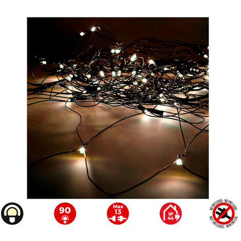 Rideau Led Icicle Connectable éclairage Festif Blanc Chaud Connectable - Edm (1/3)