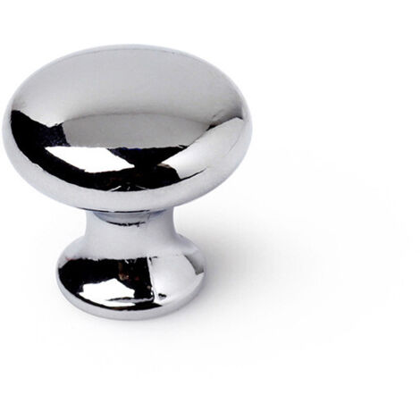Boutons Meuble Chromé Poli ø25mm Design Rond élégant, Finition Chrome Poli - Rei (1/5)