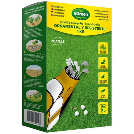 Gazon ornemental et rustique 1kg agreen. (1/3)