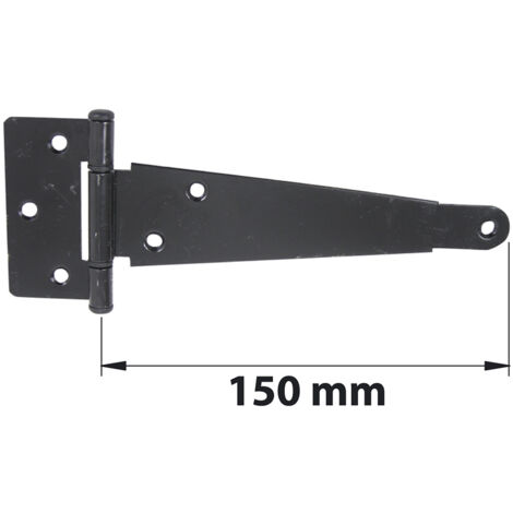 Penture anglaise cataphorèse noire axe composite 15 – Pour bois dur et teck – Installation facile – Résistante aux intempéries – Mermier
