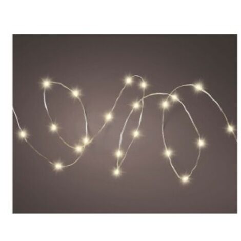 Guirlande LED Blanche étanche Sur Corde - 9 Mètres - Pour Camion, Magasin, Stand - Alimentation électrique