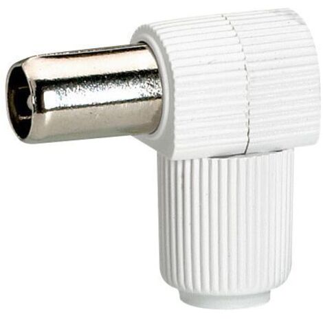 Legrand - Fiche télévision coaxiale normalisée mâle sortie latérale Ø9,52mm