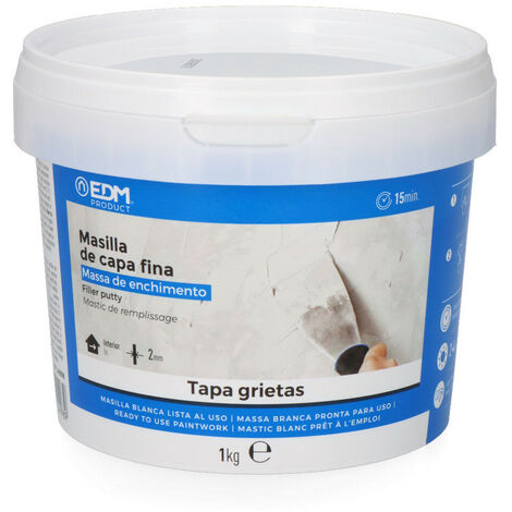 Mastic Couche Fine Edm 1kg Prêt à L'emploi, Finition Lisse - Edm (1/2)