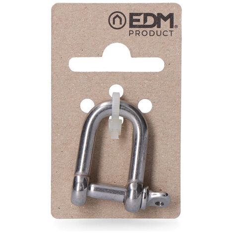 Manille En Acier Inoxydable Aisi 316 6mm 1/4'' Edm.