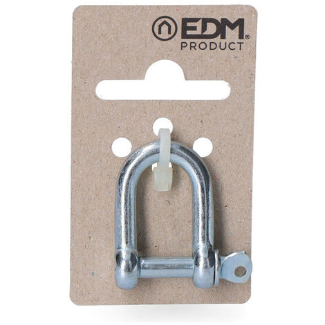 Manille Galvanisée 6mm Résistance Corrosion, Fixation Sécurisée - Edm (1/2)