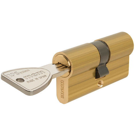 Cylindre de sécurité mcm BPS 30-30 doré brillant 30x30 mm (1/2)