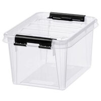 Bac de rangement 25l transparent en plastique PP – Empilable et modulable – Résistant de -40°C à +100°C – Pour garage et maison – Orthex