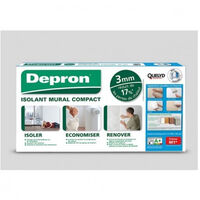 Panneau d'isolation thermique 9mm – Réduit les ponts thermiques – Surface prête à peindre – Facile à découper et poser – Depron