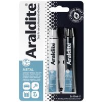 Colle epoxy Araldite Metal 2x15ml – Haute résistance aux chocs et vibrations – Prise rapide – Pour métaux et réparations durables
