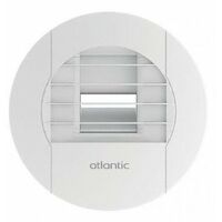 Atlantic – Bouche VMC hygroréglable 125mm 10/40 m³/h 542464 – Débit réglable pour salle de bain – Installation facile