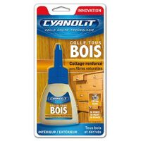 Colle Bois Onyx Cyanolit 50g Adhésion Ultra-rapide Et Puissante Pour Bois - Onyx