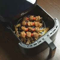 Grilles De Cuisson Pour Air Fryer LPAMABA - Lot De 3 Grilles Empilables En Inox 304 Avec Rehausseurs Et Pince Anti-brûlure