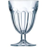 Lot de 6 verres à pied 21 cl – Verre 100 % recyclable – Design vintage – Empilables pour rangement compact – Luminarc