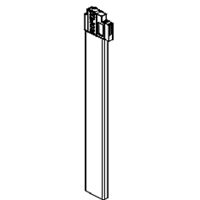 Henrad – Tube de stabilisation blanc 500 mm – Support radiateur pour modèles Premium ECO et Hygiene ECO – Couper à la longueur souhaitée