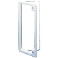 Portillon Thetford D5 avec 2 boutons coloris blanc crème pour caravane et camping-car
