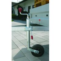 Roue de remorque jockey 200x50mm – Diamètre 48mm – Kit de blocage Safety Stop – Stabilisation caravane – Al-Ko