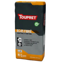 Toupret – Enduit de rebouchage fibré intérieur 15 kg – Prise rapide – Résistant à l'humidité – Formule fibrée pour fissures