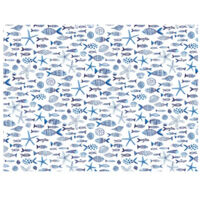 Nappe Rouleau Noblessa Toile Cirée Bluefish 20 M X 140 Cm - Noblessa
