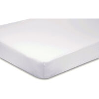 Draps De Rechange Pour Prêt-à-dormir Uni Blanc 130 X 200 Cm Coupe à Gauche