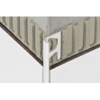 Schluter – Profilé d'angle Jolly BW80 – PVC blanc – Longueur 2500 mm – Épaisseur 4,5 mm à 15 mm – Pour finition murale intérieure