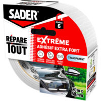SADER ADHESIF REPARE TOUT EXTREME TRANSPARENT 20M x50mm