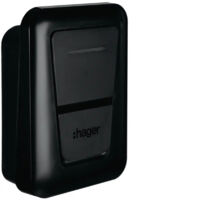 Hager – Borne de recharge voiture électrique 7kw – T2 avec câble 5m – RFID pour accès sécurisé – Fixation murale