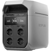 Ecoflow – Station d'énergie portable 1024Wh – 1800W – Recharge rapide 56 min – 4 ports USB – Étanche IP65 – Pour camping et urgences