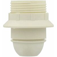 Douille E27 Plastique Raccord ø 10 Mm Blanc