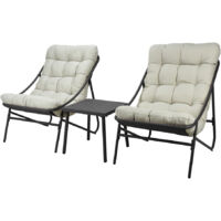 Ensemble De Jardin 3 Pièces Avec Coussin Inclus