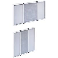 Moustiquaire extensible pour fenêtre 70x50 cm – Réglable de 50 à 92 cm – Textile et plastique blanc – Installation facile