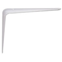 Console Emboutie Industrielle Acier Vernis Blanc 75x100mm