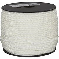 Drisse Polyamide Tressé Blanc 4mm X 100m
