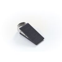 Mottez – Cale porte en caoutchouc antidérapante avec poignée inox – Construction robuste pour tous types de sols – Design moderne et durable
