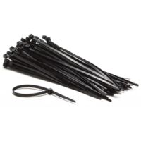 Perel – Jeu de serre-câbles en nylon 4.6 x 200 mm – Résistant aux rayons UV – Lot de 100 pièces – Pour fixation dans espaces confinés