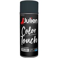 Peinture aérosol Color Touch multi-supports - Mat Noir - 400 ml - Julien