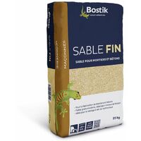 Sable S409 25kg – Faible granulométrie pour travaux de finition – Pour sablage à sec ou hydraulique – Mortier Bostik