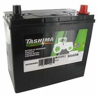 Batterie pour tondeuse autoportée 12V chargée sans entretien, 28A. L: 195,  L: 130, H:185mm, + à droite. Remplace origine: U1R9 
