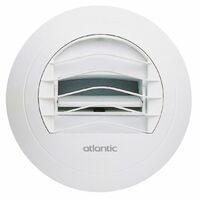 Atlantic – Bouche VMC autoréglable 125mm – Extraction silencieuse pour espaces confinés – Montage facile – Compatible avec VMC tertiaire
