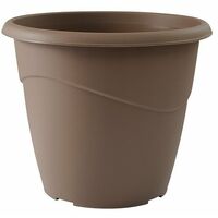 EDA – Pot de fleurs Marina 23 litres – Couleur taupe – Résistant aux intempéries – Pour usage intérieur et extérieur