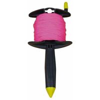 Cordeau drisse rose fluo 1.5mm 100m – Haute visibilité pour maçonnerie et jardinage – Résistant à l'abrasion et intempéries – Corderie Mesnard