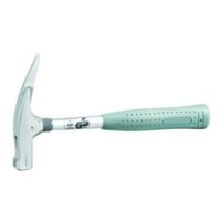 Edma – Marteau de charpentier pour bois dur – Manche tube – Poignée PVC – Porte-clou magnétique – 35855