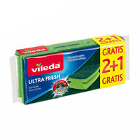 éponge à Récurer Verte 2+1 Ultrafresh 162297 Vileda