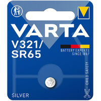 Pile micro Varta argent sr65 - v321 1,55v blister 1 unité ø6,8x1,65mm