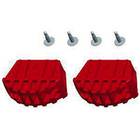 Tubesca Comabi – Sabots patins pour marchepied – Dimensions 55 x 22 mm – Lot de 2 – Matériau résistant pour surfaces variées – Sécurise l'utilisation