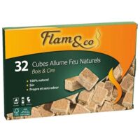 Cube Bois Et Cire 32 Allume-feu