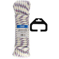 Drisse Polyester Tricolore 10mm Drisse Haute Ténacité, Polyester, Tricolore, 10mm X 10m - Edm